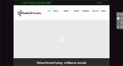 Desktop Screenshot of platinumpersonaltraining.com.au